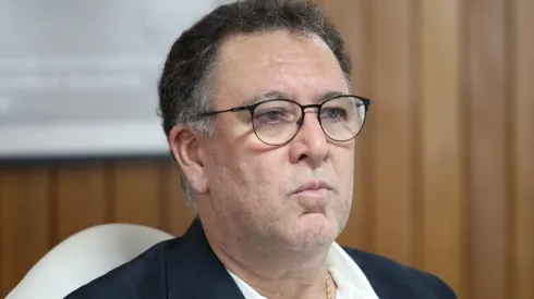 Foto: Pedro Ernesto Guerra Azevedo/Santos FC - O presidente do Santos Marcelo Teixeira em sua posse