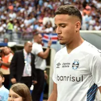 Gustavo Martins, zagueiro do Grêmio sondado por vários clubes, faz o primeiro gol do Imortal na temporada