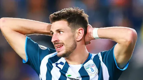 Di Yorio com a camisa do Pachuca. Foto: Hector Vivas/Getty Images