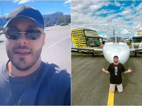 Avião de Murilo Huff cai em vala de aeroporto e cantor não se cala: “Fazendo turnê”