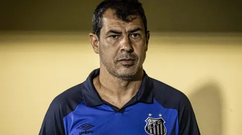 Foto: Raul Baretta/Santos FC - Fábio Carille dirigindo o Santos no Campeonato Paulista