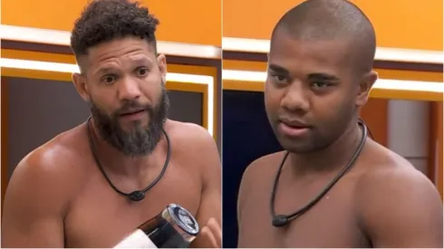 Foto 1: Juninho à (esquerda) - Foto 2: Davi à (direita) - Reprodução/ Rede Globo