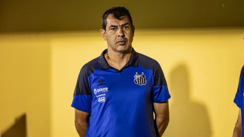 Fábio Carille não gostou do desempenho do Santos. Foto: Abner Dourado/AGIF