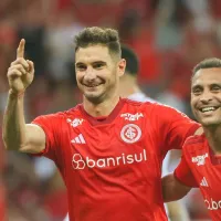 Alario mal comemora primeiro gol e ‘surpresa’ de Coudet chama atenção no Internacional