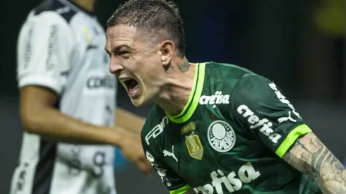 Foto: Renato Pizzutto/Ag.Paulistão - Aníbal Moreno comemorando pelo Palmeiras no Campeonato Paulista