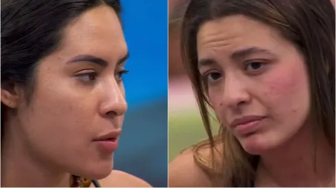 Foto 1: Isabelle à (esquerda) - Foto 2: Beatriz à (direita) - Reprodução/ Rede Globo