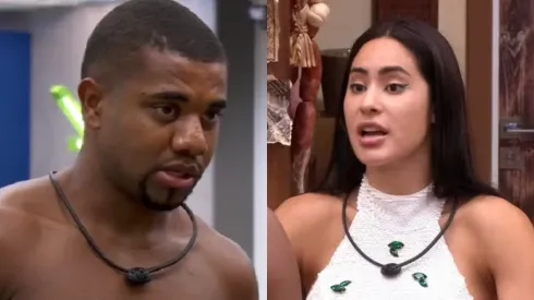 Davi e Isabelle se desentendem no BBB 24 - Fotos: Reprodução/Globo