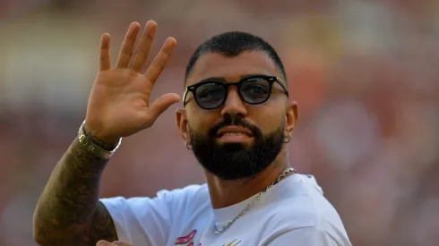 Gabigol durante a partida no Maracanã. Foto: Thiago Ribeiro/AGIF