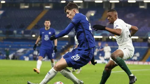 Kaio marca Havertz em jogo do Krasnodar contra o Chelsea pela Champions. Zagueiro brasileiro está na mira do Grêmio