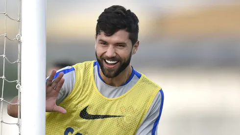 Felipe em treino do Corinthians no CT Joaquim Grava, em 2016. Foto: Mauro Horita/AGIF