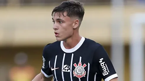 Breno Bidon em sua estreia pelos profissionais do Corinthians, na última rodada do Campeonato Paulista, no Estádio Primeiro de Maio, no dia 10/03/2024. Foto: Rodrigo Coca/Ag. Corinthians