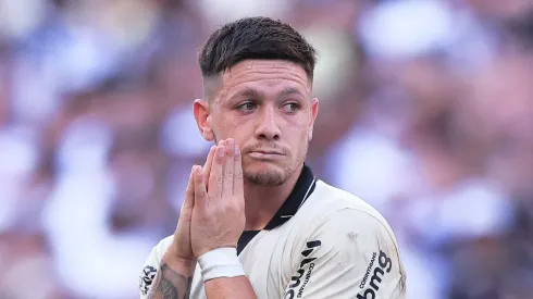 Garro durante a partida contra o Santo André, a última vitória do Coringão em 2024. Foto: Ettore Chiereguini/AGIF