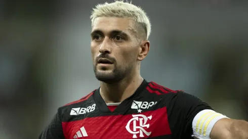 Arrascaeta em partida do Flamengo, no Maracanã, contra o Boavista, pelo Campeonato Carioca, no dia 20/02/2024.