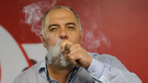 Atacante irá assinar por 5 anos com o Flamengo e Braz comemora
Foto: Gilvan de Souza/CRF