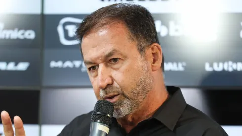 O presidente do Corinthians, Augusto Melo, na apresentação do jogador Diego Palacios, no dia 10/01/2024.