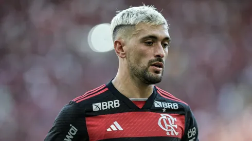 Arrascaeta, do Flamengo, durante partida contra o Madureira, pelo Carioca 2024 - Foto: Thiago Ribeiro/AGIF