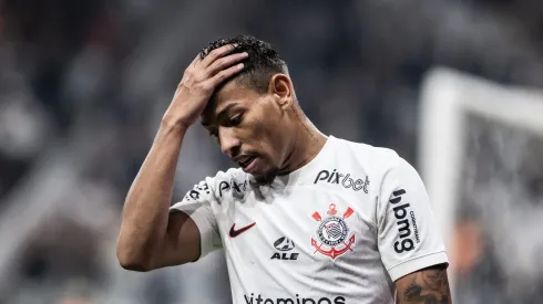 Ruan durante partida do Corinthians na Copa Sul-Americana de 2023. Foto: Abner Dourado/AGIF
