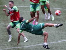 Abel Ferreira quase marca pintura em treino do Palmeiras no Allianz
