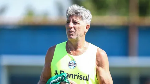 Renato durante treinamento do Grêmio da última quinta-feira (28). Foto: Lucas Uebel/Grêmio FBPA