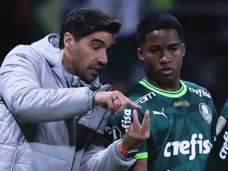 AGRADOU O PROFESSOR! Endrick presenteia Abel Ferreira após vitória do Palmeiras