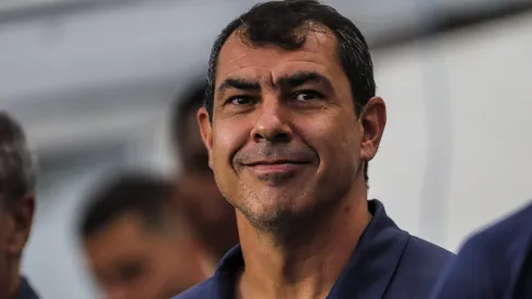 Fabio Carille em partida do Paulista entre Santos vs Guarani