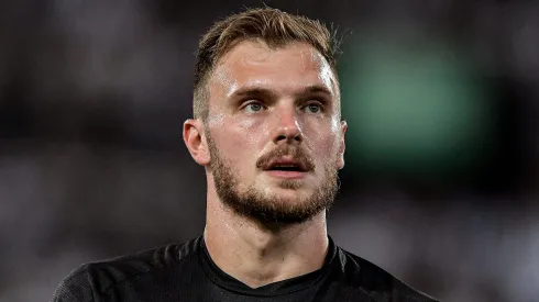 Lucas Perri no Estádio Nilton Santos, em partida entre Botafogo e Palmeiras, pelo Campeonato Brasileiro de 2023, no dia 01/11.