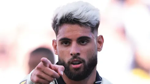 Yuri Alberto durante partida contra o Santo Andre. Atacante vive bom momento no Timão.