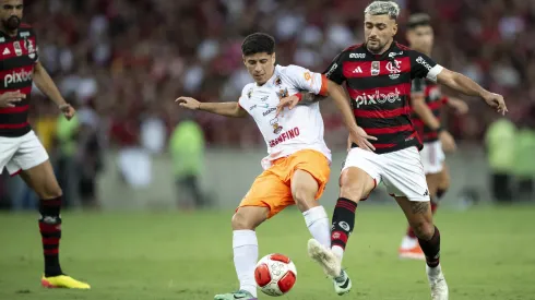 Yago jogando no Maracanã, pelo Nova Iguaçu, contra o Flamengo, na final do Campeonato Carioca. Foto: Jorge Rodrigues/AGIF