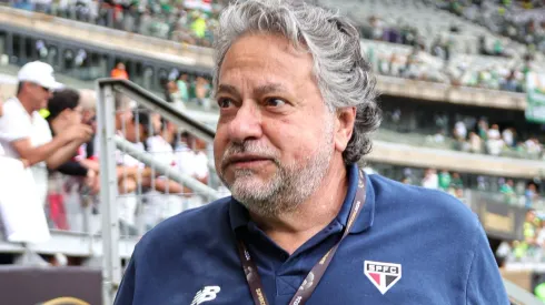 Julio Casares, presidente do São Paulo, na decisão da Supercopa do Rei, contra o Palmeiras, no Mineirão, dia 04/02/2024.