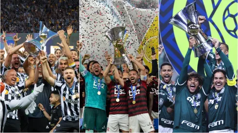 Campeões Brasileiros com os melhores aproveitamentos. Foto: Fernando Moreno/Thiago Ribeiro/Ettore Chiereguini/AGIF