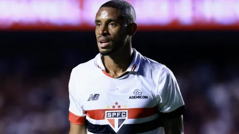 André Silva em partida entre São Paulo e Novorizontino, no Estádio Morumbis, pelo Campeonato Paulista, no dia 17/03/2024.