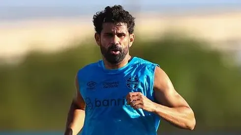 Diego Costa em ação no CT Luiz Carvalho - Foto: Rodrigo Fatturi / Grêmio FBPA