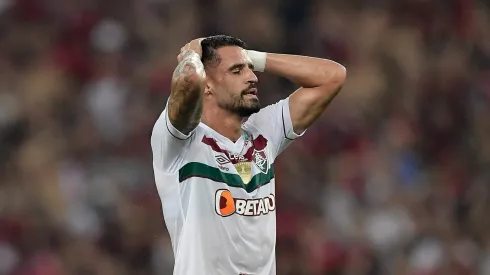 RJ – RIO DE JANEIRO – 16/03/2024 – CARIOCA 2024, FLAMENGO X FLUMINENSE – Renato Augusto jogador do Fluminense durante partida contra o Flamengo no estadio Maracana pelo campeonato Carioca 2024. Foto: Thiago Ribeiro/AGIF