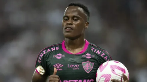 Jhon Arias comemora gols marcado diante do Corinthians. Foto: Jorge Rodrigues/AGIF