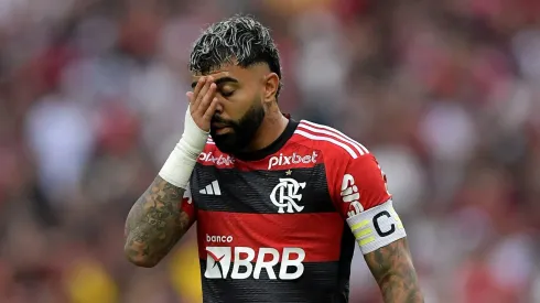 RJ - RIO DE JANEIRO - 22/10/2023 - BRASILEIRO A 2023, FLAMENGO X VASCO - Gabigol jogador do Flamengo durante partida contra o Vasco no estadio Maracana pelo campeonato Brasileiro A 2023. Foto: Thiago Ribeiro/AGIF