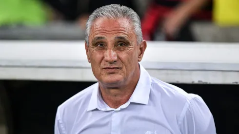 Técnico Tite no jogo entre Flamengo e Amazonas, pela Copa do Brasil, no Maracanã. Foto: Thiago Ribeiro/AGIF