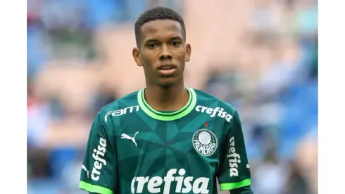 Foto: Marcello Zambrana/AGIF – Abel Ferreira pediu a permanência de Estêvão no Palmeiras