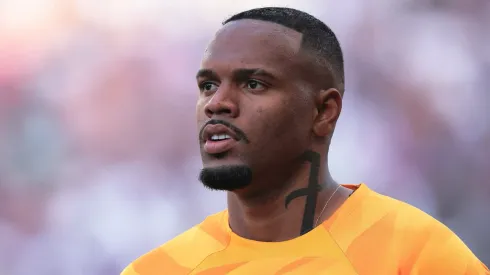 SP - SAO PAULO - 28/04/2024 - BRASILEIRO A 2024, CORINTHIANS X FLUMINENSE - Carlos Miguel goleiro do Corinthians durante partida contra o Fluminense no estadio Arena Corinthians pelo campeonato Brasileiro A 2024. Foto: Ettore Chiereguini/AGIF