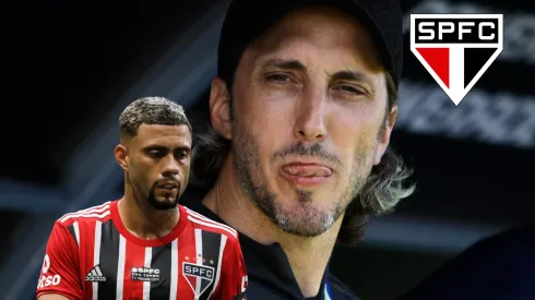 Luis Zubeldía indicou contratação de atacante para concorrer cm Wellington Rato no São Paulo - Fotos: Wellington Rato e Zubeldía na capa - Ernesto Ryan/Getty Images e Ricardo Moreira/Getty Images
