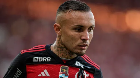 Everton Cebolinha durante partida entre Flamengo e Nova Iguaçu, no Maracanã, pelo Campeonato Carioca, no dia 07/04/2024.