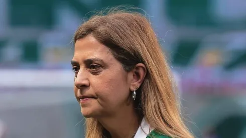 Leila Pereira, presidente do Palmeiras, durante partida contra o Santos no estadio Arena Allianz Parque pelo campeonato Paulista 2024