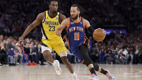 Brunson, dos Knicks, anotou 44 pontos no jogo 5 contra os Pacers (Foto: Sarah Stier/Getty Images)
