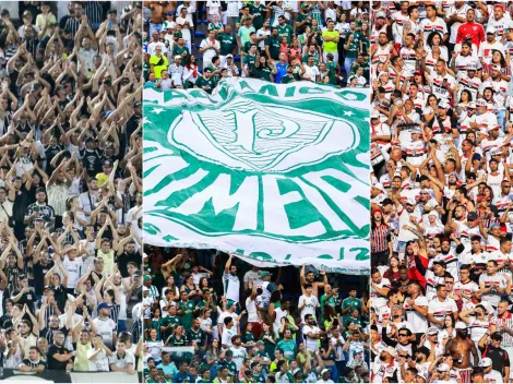 Palmeiras supera São Paulo em tamanho de torcida; Veja ranking