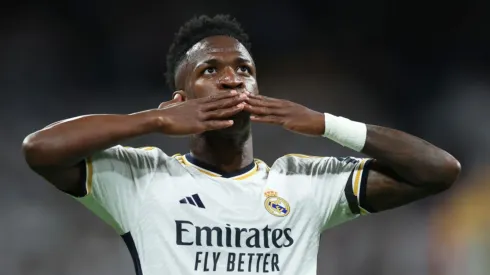 Vini Jr foi alvo de atos racistas nos últimos meses. Clive Brunskill/Getty Images.