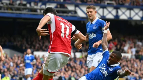 Gabriel Martinelli é esperança de gols do Arsenal para partida diante do Everton. (Photo by Stu Forster/Getty Images)