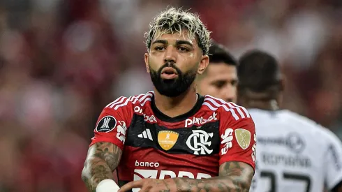 RJ - RIO DE JANEIRO - 03/08/2023 - LIBERTADORES 2023, FLAMENGO X OLIMPIA - Gabigol jogador do Flamengo durante partida contra o Olimpia no estadio Maracana pelo campeonato Libertadores 2023. Foto: Thiago Ribeiro/AGIF