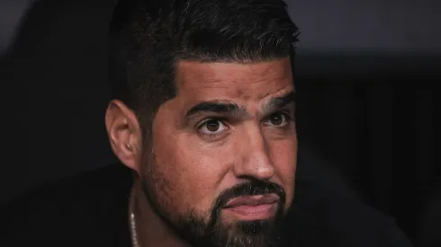 António Oliveira em partida do Corinthians na Copa Sul-Americana