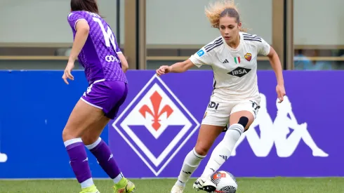 Fiorentina e Roma jogaram pela Serie A feminina no último domingo (20) (Foto: Fabio Patamia/Getty Images)