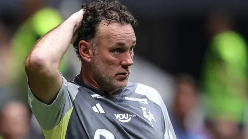 Galo pode ter vários desfalques em junho. Milito preocupado- FINAL - Gabriel Milito tecnico do Atletico-MG durante partida contra o Cruzeiro no estadio Arena MRV pelo campeonato Mineiro 2024. Foto: Gilson Lobo/AGIF