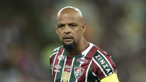 Felipe Melo em ação na partida diante do Sampaio. Foto: Jorge Rodrigues/AGIF